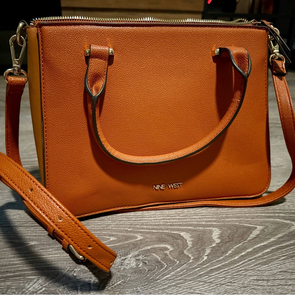 Nine West Burnt Orange Satchel